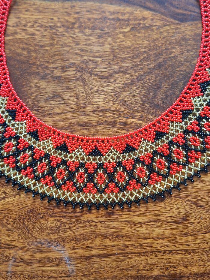 Collier de Perle tissé à la main, importer du Mexique neuf - photo numéro 2