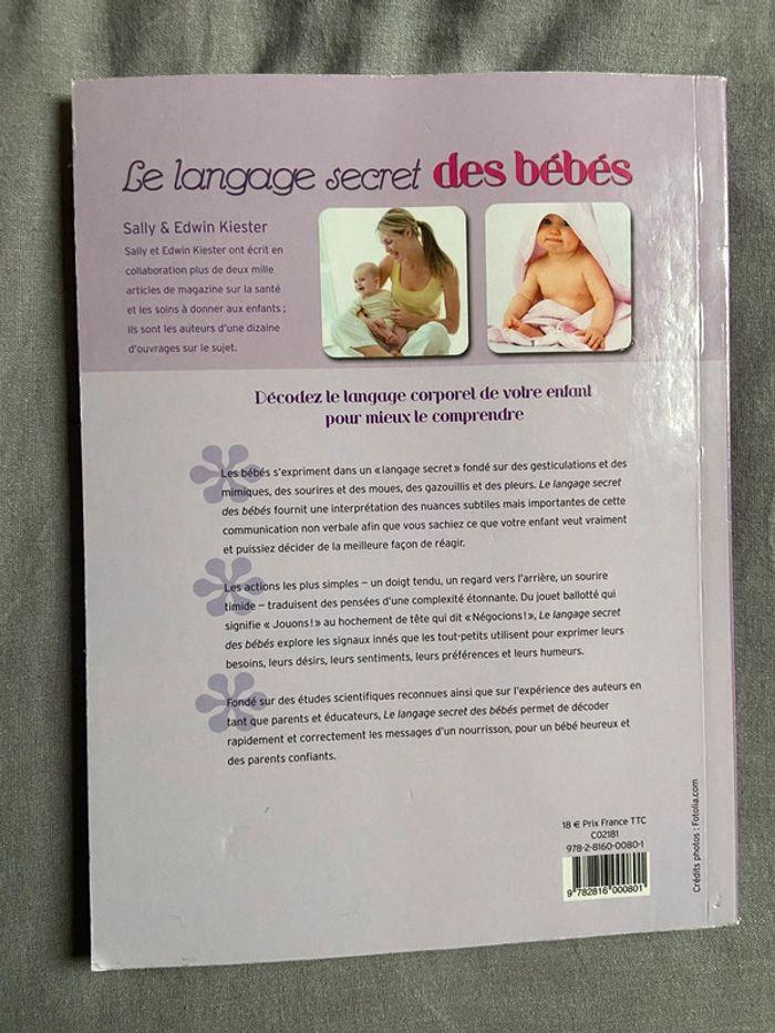 Livre le langage secret des bébés - photo numéro 2