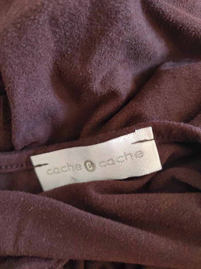 T-shirt bordeaux - Cache Cache (taille L) - photo numéro 3