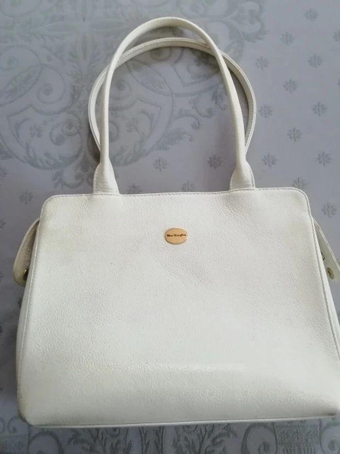 Sac Mac Douglas en cuir Blanc Cassé - photo numéro 1