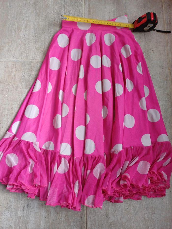 Robe 2 pièces rose à pois blancs 6-8 ans - photo numéro 2