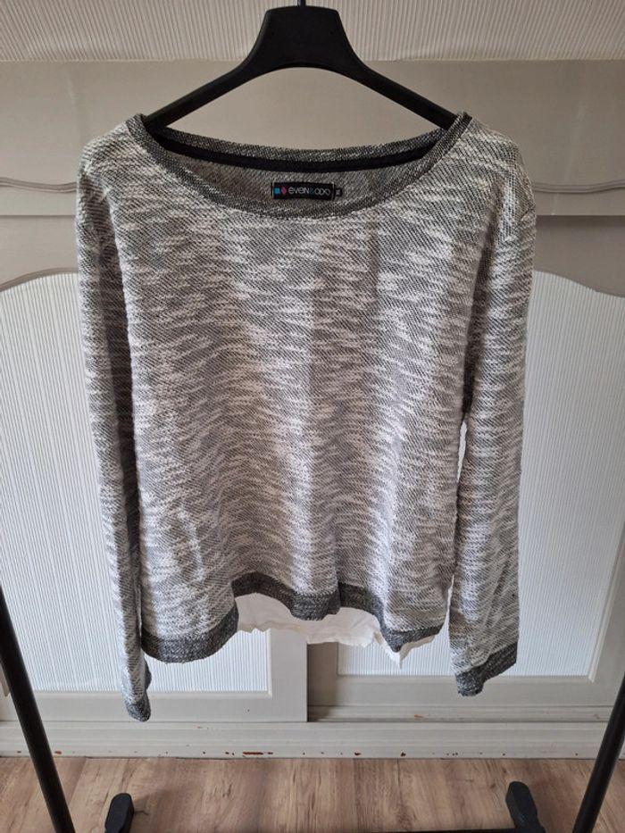 Pull chemise gris femme XL - photo numéro 3