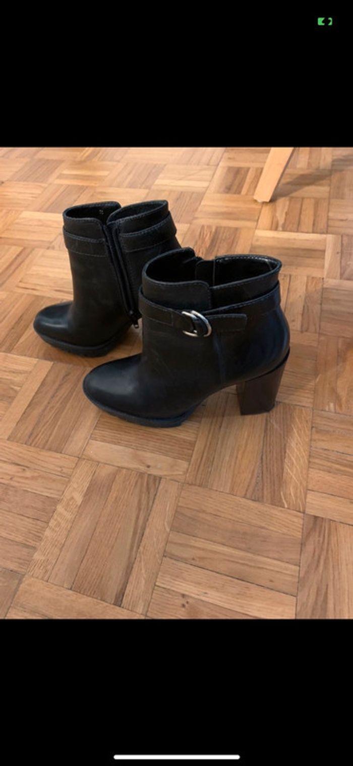 Bottines San Marina - Taille 36 - cuir noir - photo numéro 1