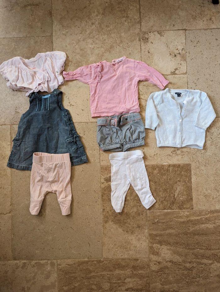 Lot vêtements bébé fille 3 mois mi saison - photo numéro 1