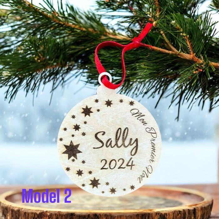 Décoration de sapin de Noël en bois - photo numéro 4