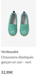 Chaussons cuir Vertbaudet