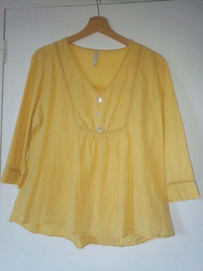 Blouse jaune T44 - photo numéro 1