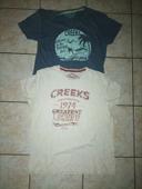 2 tee-shirts manches courtes