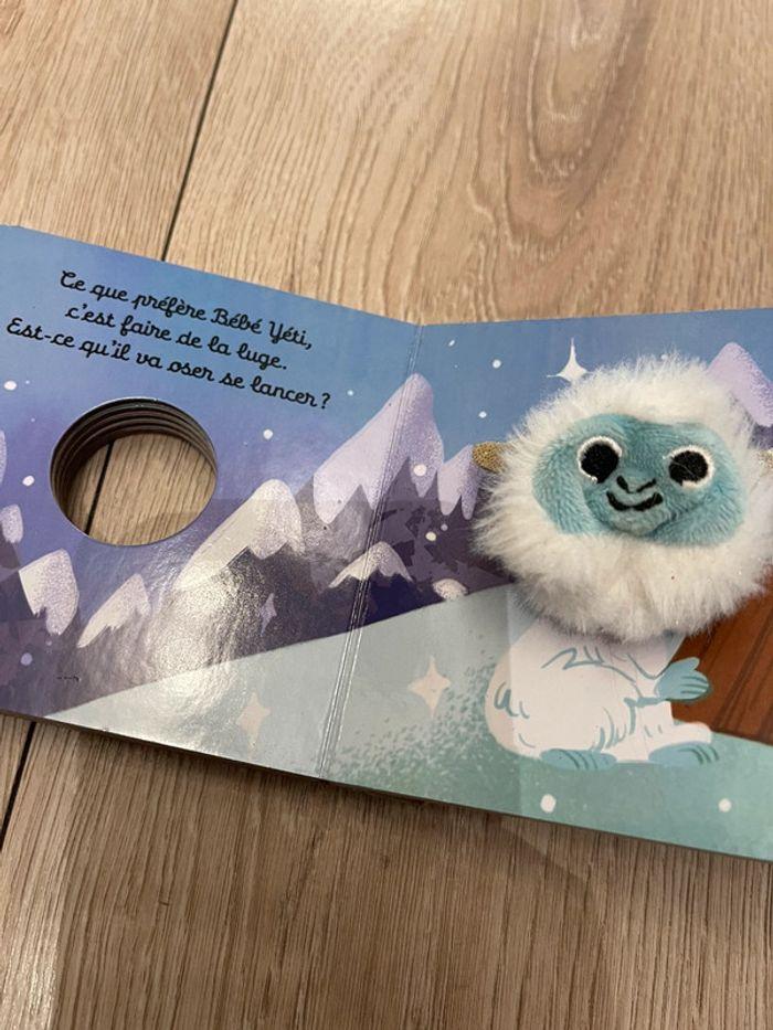 Petit livre d’éveil bébé yéti peluche à animer - comme neuf - photo numéro 5