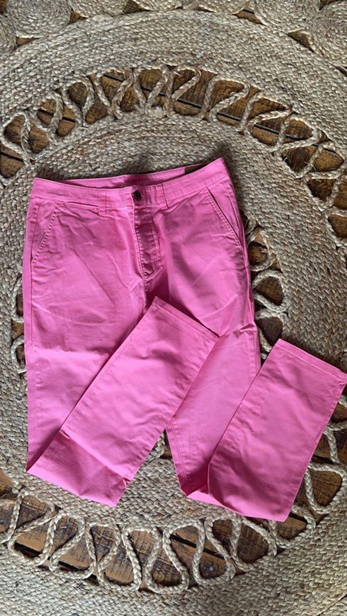 pantalon slim homme rose - photo numéro 1