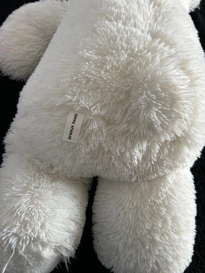 Magnifique ours en peluche blanc 86 cm picwictoys - photo numéro 5