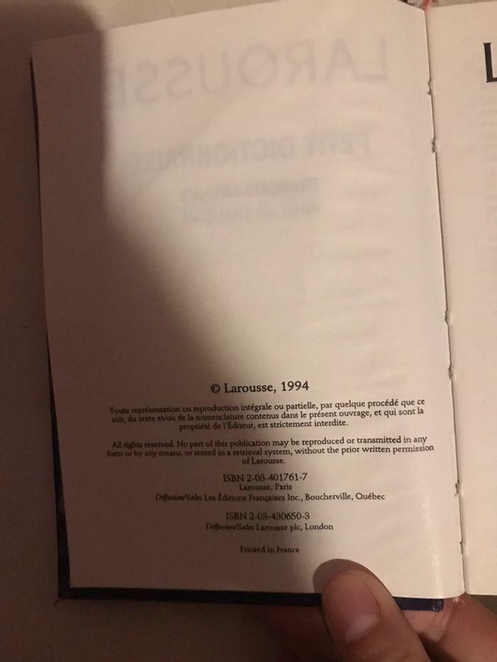 Dictionnaire anglais Larousse 1994 - photo numéro 7