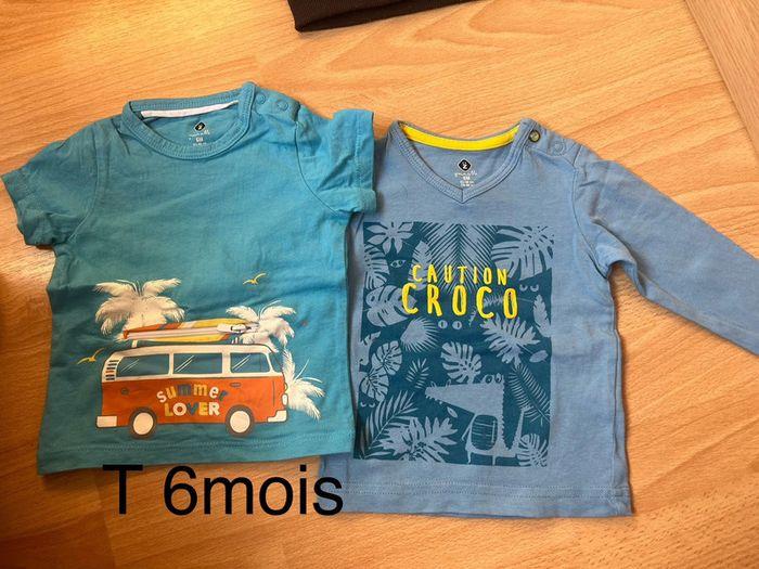 Lot de T-shirt T 6mois