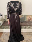 Caftan noir argente