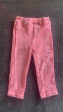 Pantalon velours rose