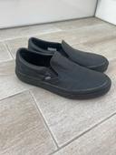 Chaussures slip on Vans Cuir noir