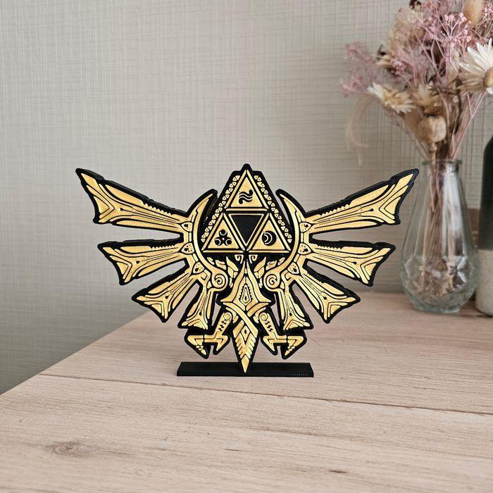 Figurine logo deco Zelda TriForce 19x12cm FanArt - photo numéro 1