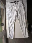 Pantalon blanc en lin Américain People M