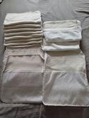 Lot 10 inserts hamac taille 2 + 7 inserts cousus main en éponge ge bambou