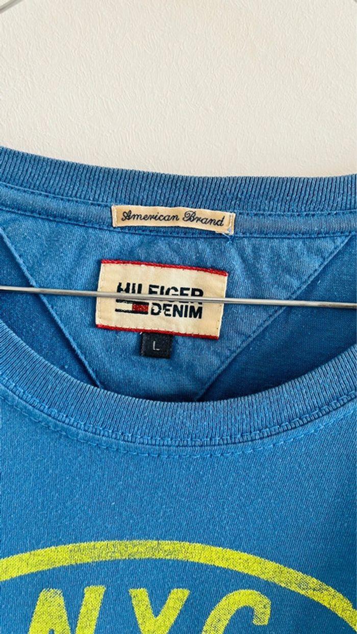 Tee shirt bleu Tommy Hilfiger - photo numéro 4