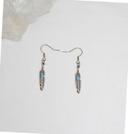 Boucles d oreille petites plumes indiennes argents