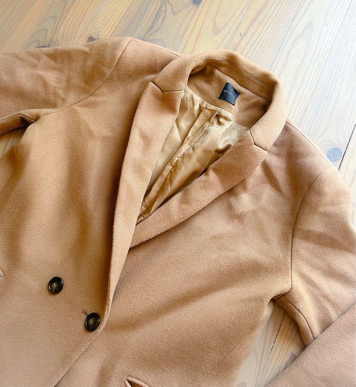 Manteau Gisèle Promod camel 44 - photo numéro 5