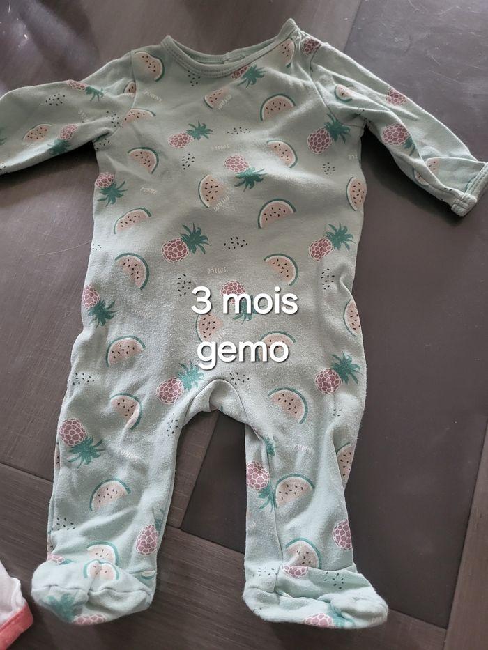 Lot 8 pyjamas babygros fille 3 mois - photo numéro 6