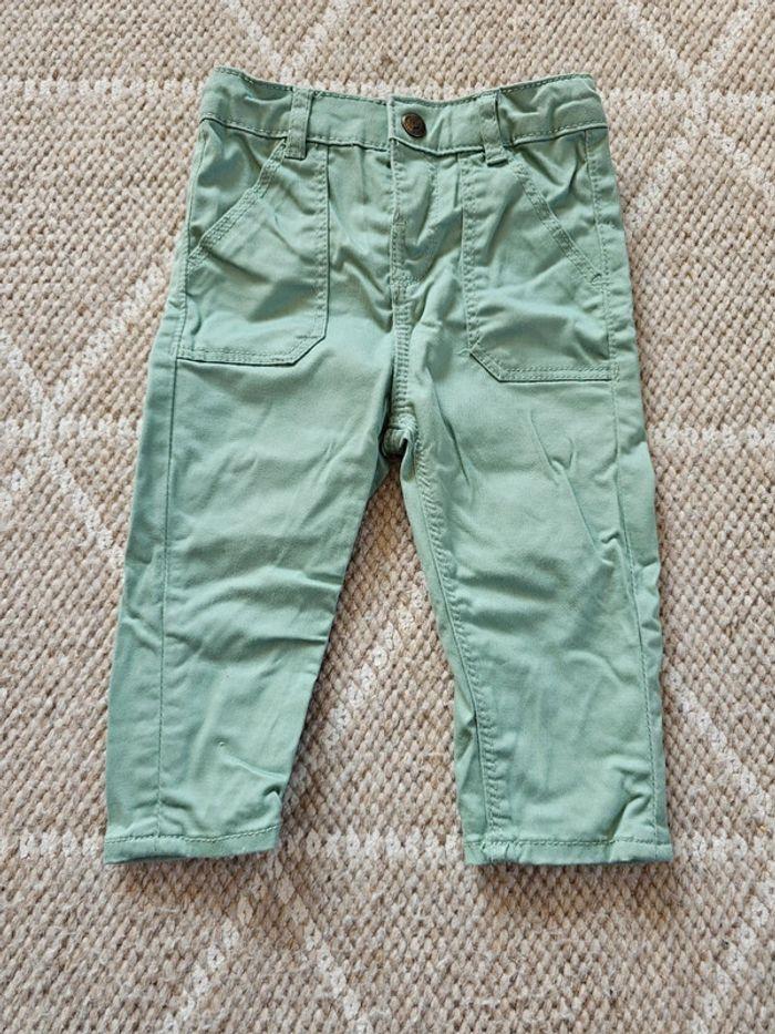 Pantalon chino menthe - orchestra - 9 mois/71 cm - photo numéro 1