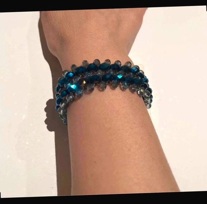 Bracelet  bleu  large neuf - photo numéro 2