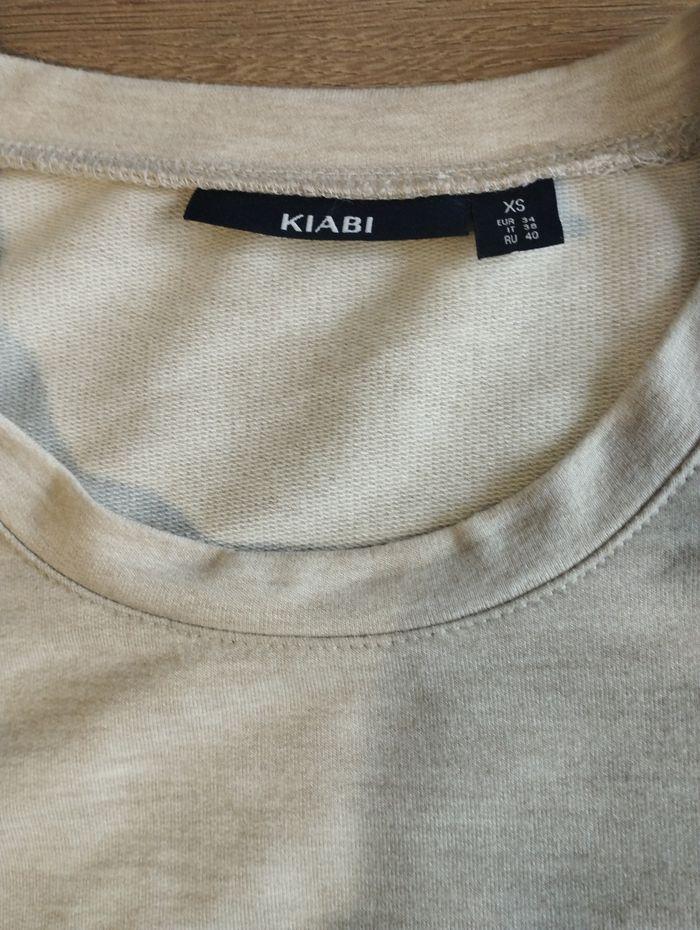 Sweat fille crème Kiabi taille XS - photo numéro 2