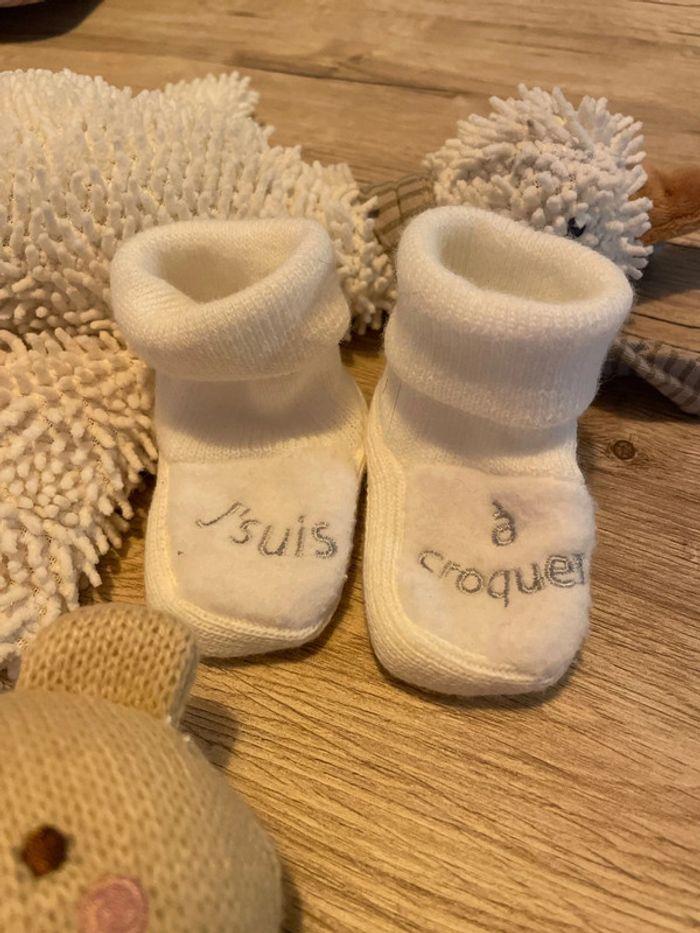 Chaussons J’suis à croquer naissance fruit de ma passion - photo numéro 2