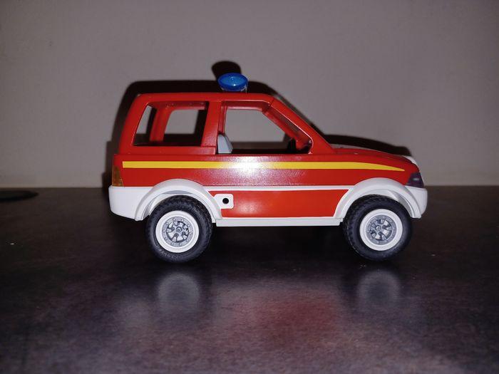 Playmobil voiture 4x4 pompier geobra 2008 - photo numéro 5