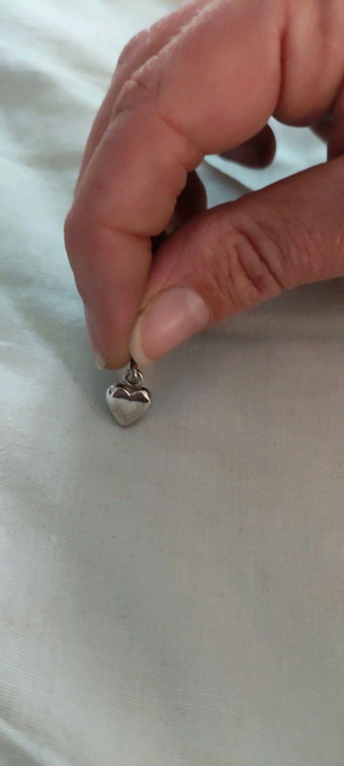 Pendentif coeur en argent - photo numéro 2