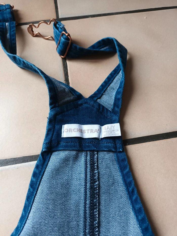 Robe salopette jeans 4 ans - photo numéro 3