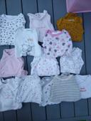 Lot de 13 bodies taille 1 mois