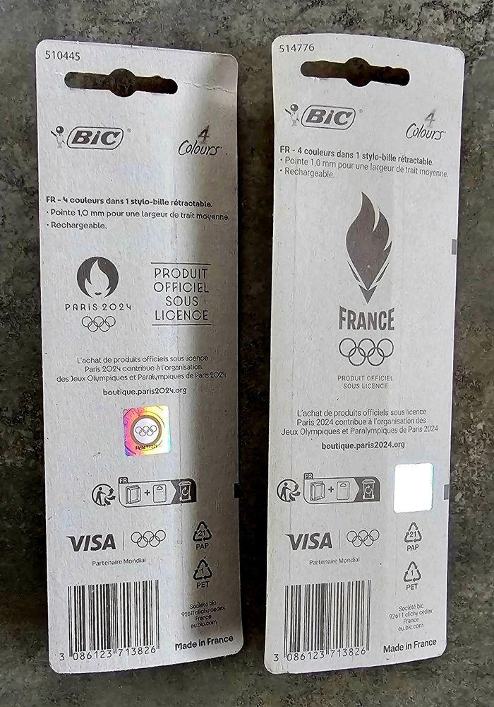 2 Stylos Bic 4 couleurs JO Paris 2024 - photo numéro 3