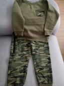 Ensemble kaki motif militaire