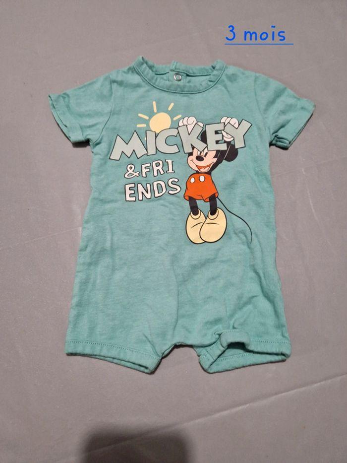 Lot de 3 combi short dont 2 Disney 3 mois - photo numéro 4