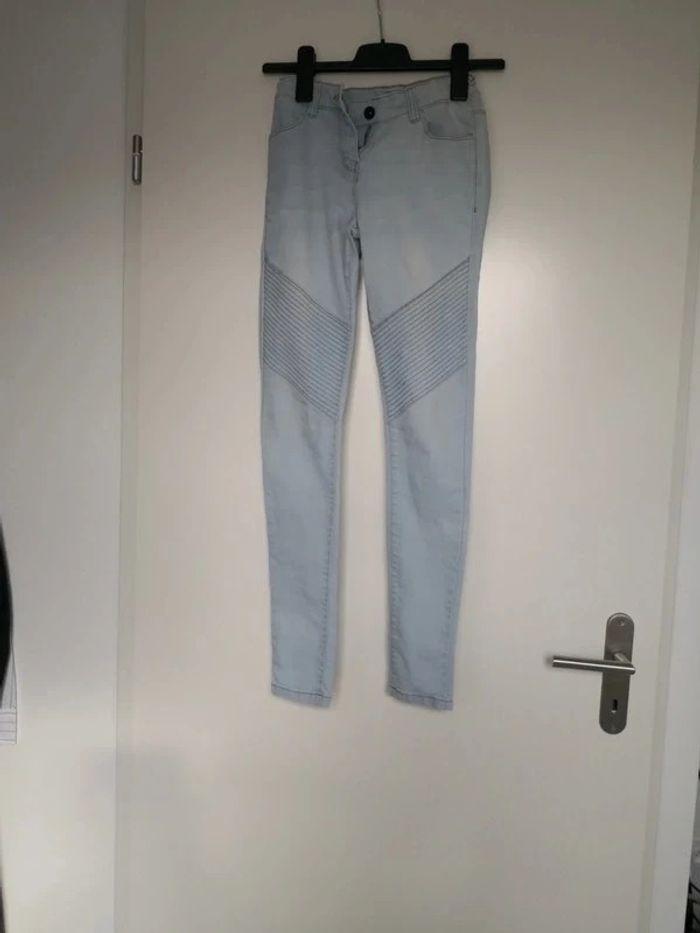 Jeans slim bleu clair taille 12 ans - photo numéro 1