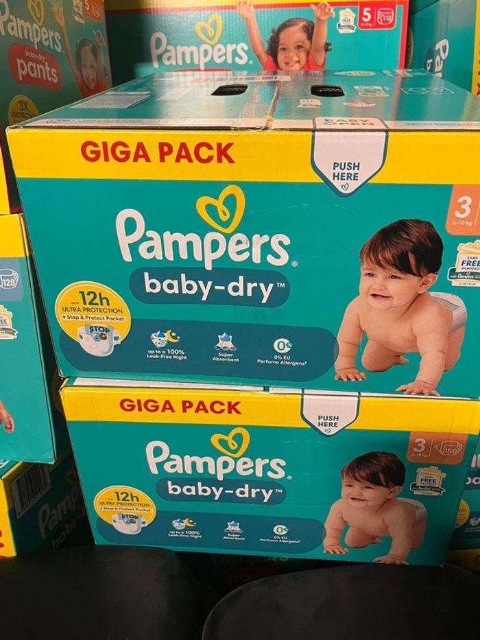 Lots Pampers baby dry taille 3