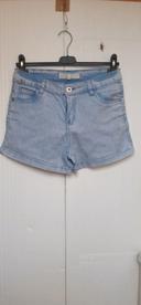 Short en jeans taille haute t 36 S