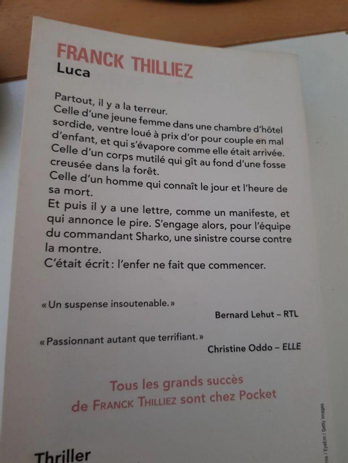 Livre Luca - Franck Thilliez - photo numéro 2