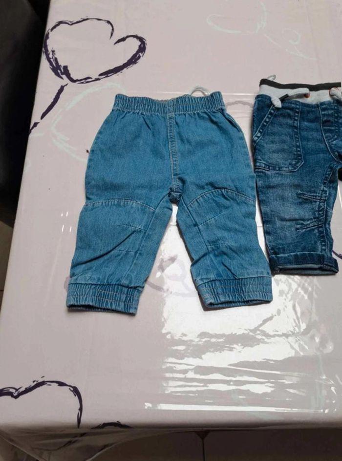 lot de  3 jeans taille  6  mois  (68) - photo numéro 2