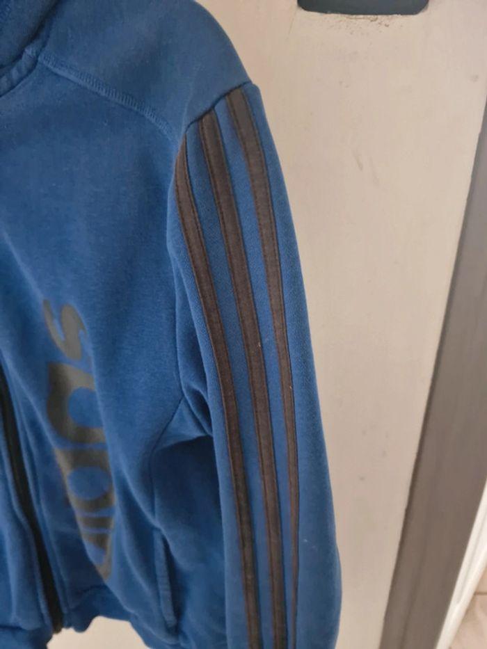 Superbe veste adidas bleu 13-14 ans - photo numéro 4