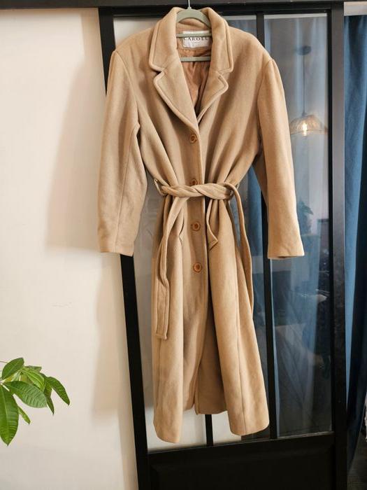 Manteau long Beige CAROLL PARIS taille XL - photo numéro 4