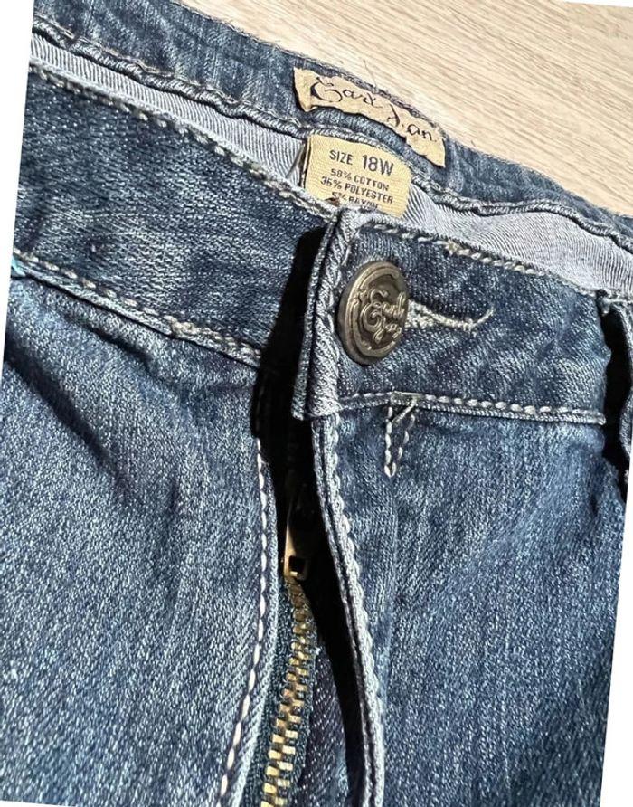 🩳 Short vintage brodé hip hop en jean Bleu Taille XL 🩳 - photo numéro 19