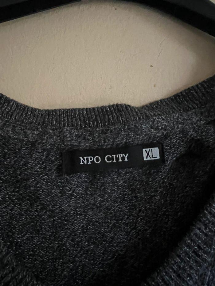 Pull gris XL bon état City - photo numéro 2