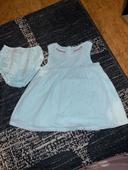 Robe bébé avec son bloomer 6m Sergent Major