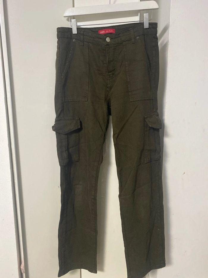 Pantalon cargo , jeans. Zara . . taille 38 - photo numéro 3