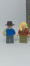 Alan Grant et ellie sattler jurassic Park lego